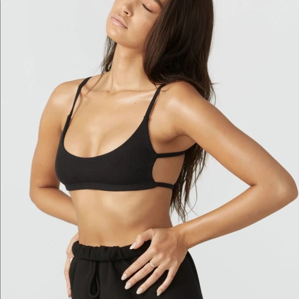 Joah brown cage bra in GRAY xs